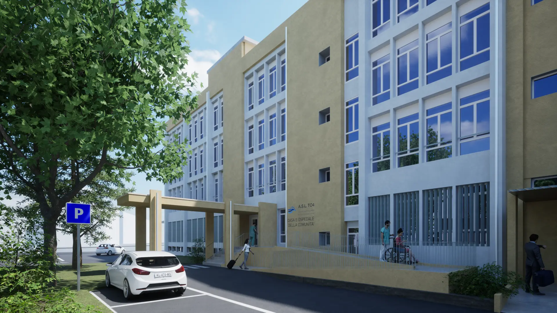 New Community House and Community Hospital in Castellamonte